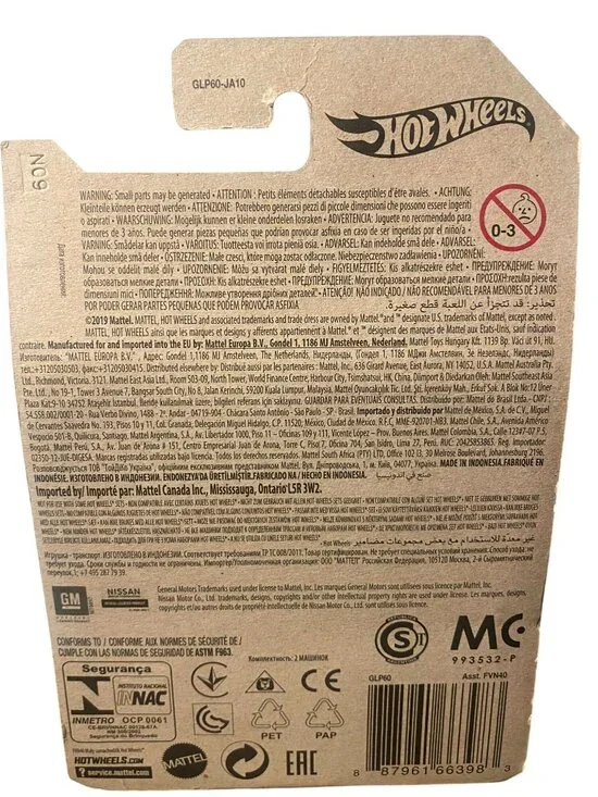 Hot Wheels 2-Pack Diecast Cars Corvette Club & Nissan Skyline Design New In Orig - Picture 3 of 3